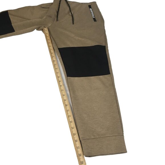 Aeropostale Pants Mens Large Jogger Nylon Panel Zip Pocket Drawstring Athletic - Picture 13 of 15